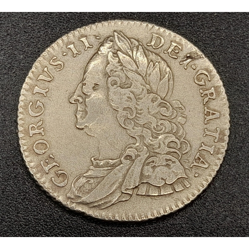 271 - A 1758 George III Sixpence Silver Coin. VF-EF condition but please see photos. Spink -3711.