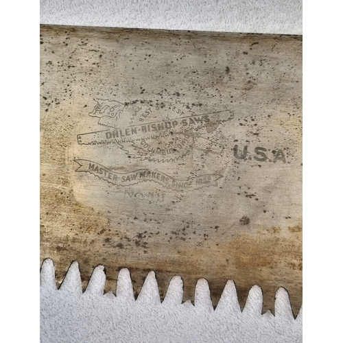 67 - An American WW1 Trench Saw! Circa 1917. Makers mark of Ohlen Bishop of Columbus Ohio. Comes in origi... 