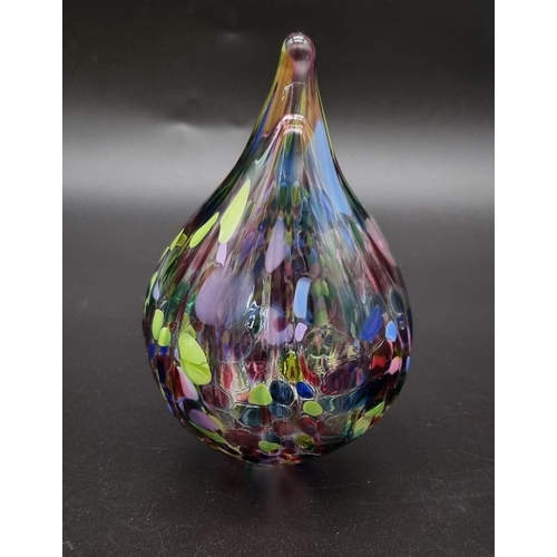 794 - Two Stuart Fletcher Multi-Coloured Glass Pieces . 16cm