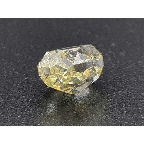 39 - LOOSE DIAMOND OVAL MODIFIED BRIILLAINT GIA 7141606225 1CT NATURAL FANCY YELLOW EVEN DISTRIBUTION VS1