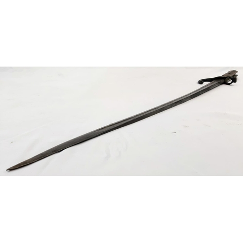 249 - An Antique 1870s Mauser Rifle Bayonet and Scabbard.
69cm total length.