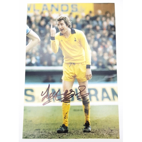 394 - Three Tottenham Hotspur Signed Photos Plus a Digitally Signed One. Real - Paul Stewart, Terry Naylor... 