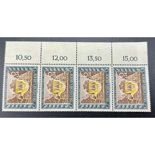 601 - 3 Blocks of Authentic WW2 Period Third Reich Postage Stamps including 40
Adolph Hitler, 8 Third Reic... 