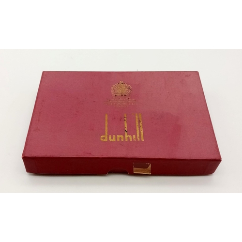 421 - A Vintage Dunhill Tobacco Pouch. As new, in original box! Lovely stuff. 15 x 8cm.