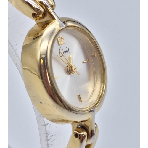 344 - A Limit Gold Plated Ladies Quartz Watch with Spare Bracelet. As new, unused in original case. In ful... 