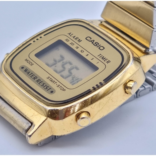 393 - A Couple of Classic Gilded Ladies Watches. A Timex and a Casio. Both in working order.