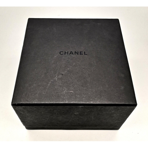 60 - A Chanel Black J12 Ceramic Ladies Watch. Black ceramic strap. Ceramic and rose gold case - 36mm. Bla... 