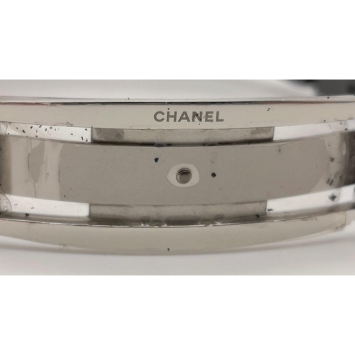 60 - A Chanel Black J12 Ceramic Ladies Watch. Black ceramic strap. Ceramic and rose gold case - 36mm. Bla... 