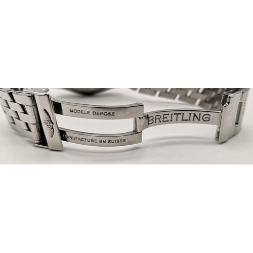 75 - A Breitling Galactic 32 Stainless Steel and Diamond Ladies watch. Stainless steel strap and case - 3... 