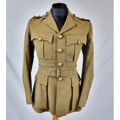 394 - A WW2 Royal Ordinance Corps Officers Uniform. NOTE! Please read handwritten provenance and see photo... 