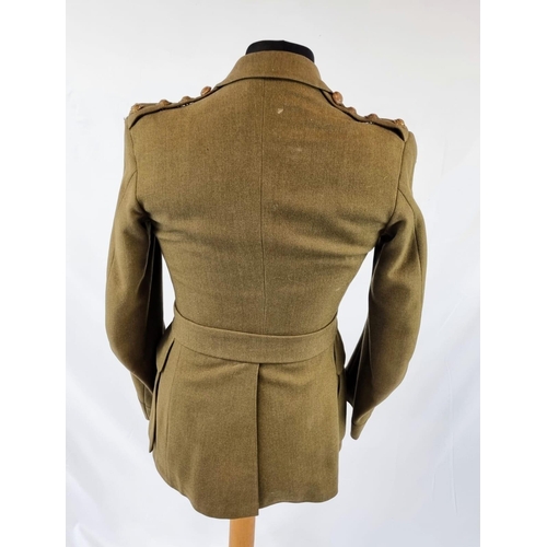 394 - A WW2 Royal Ordinance Corps Officers Uniform. NOTE! Please read handwritten provenance and see photo... 