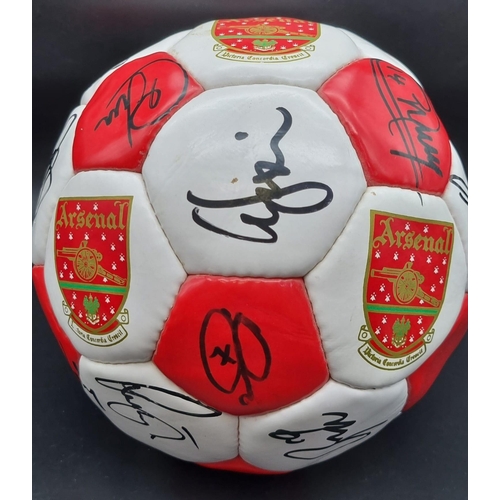 48 - An Arsenal FC Premier League and FA Cup Winners Double Signed Football of 2001/2. Signatures Include... 