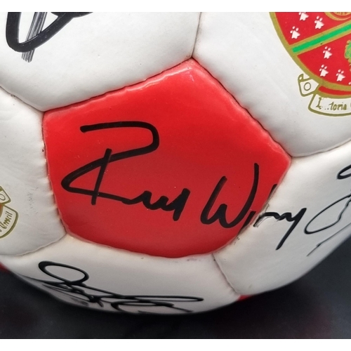 48 - An Arsenal FC Premier League and FA Cup Winners Double Signed Football of 2001/2. Signatures Include... 