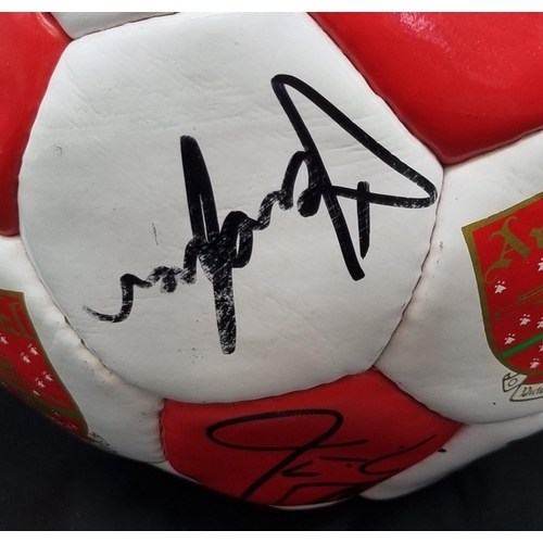 48 - An Arsenal FC Premier League and FA Cup Winners Double Signed Football of 2001/2. Signatures Include... 