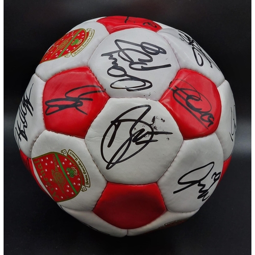 48 - An Arsenal FC Premier League and FA Cup Winners Double Signed Football of 2001/2. Signatures Include... 