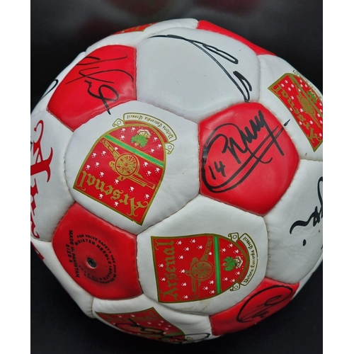 48 - An Arsenal FC Premier League and FA Cup Winners Double Signed Football of 2001/2. Signatures Include... 