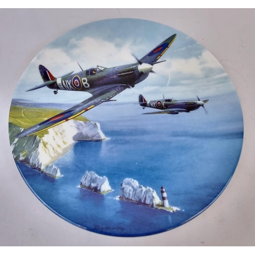 438 - Three Royal Doulton - In Defence of The Realm Aircraft Decorative Plates. As new, in original packag... 