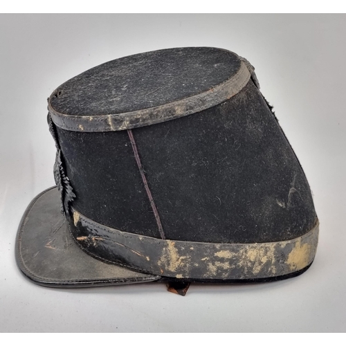 390 - A Rare Antique Original London Rifle Brigade Cap. Serial number on inner. Some slight exterior wear.... 