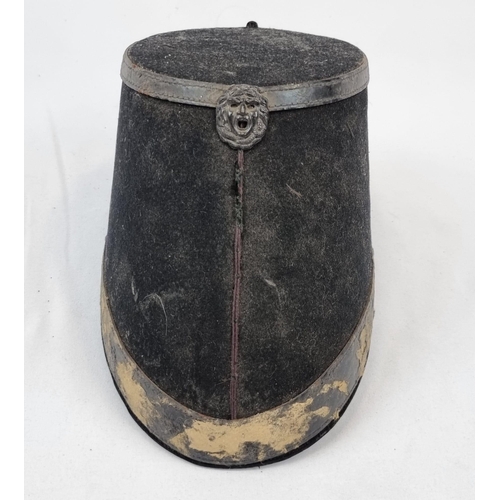 390 - A Rare Antique Original London Rifle Brigade Cap. Serial number on inner. Some slight exterior wear.... 