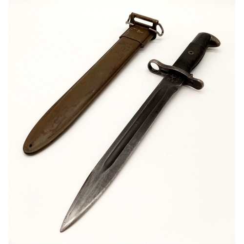 362 - WW2 US M1 Garand Bayonet. Maker: American Fork & Hoe.