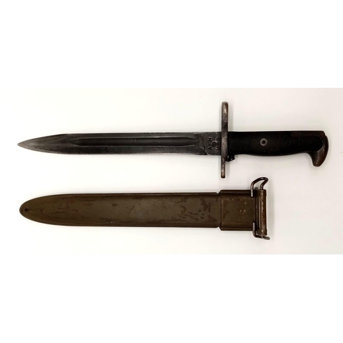 362 - WW2 US M1 Garand Bayonet. Maker: American Fork & Hoe.