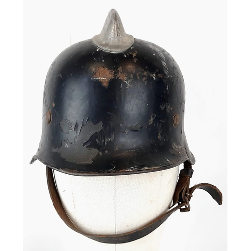 184 - WW2 German Fireman’s Double Decal Hemet.