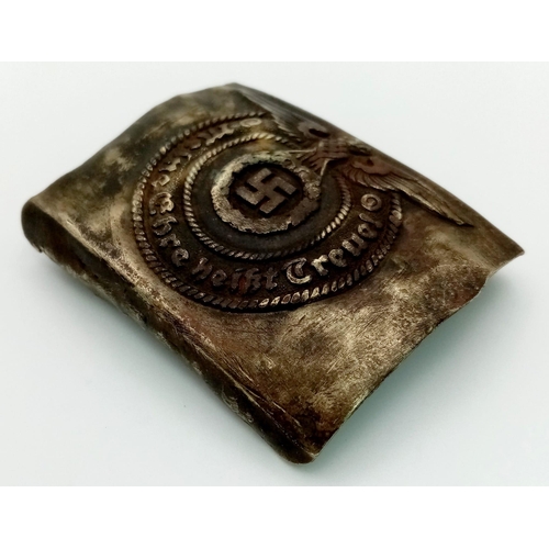 213 - 100% guaranteed original Waffen SS Buckle from the 15th SS Grenadier Lettland Division found Lędycze... 