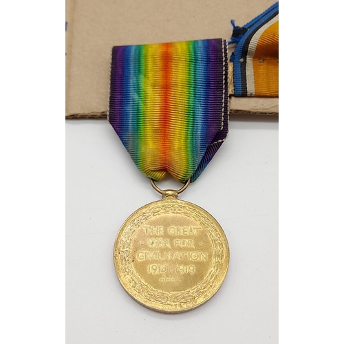 341 - WW1 Medal Trio Awarded to: 82151 Dvr. H. Wilson Royal Field Artillery Gassed During The 3rd Battle o... 