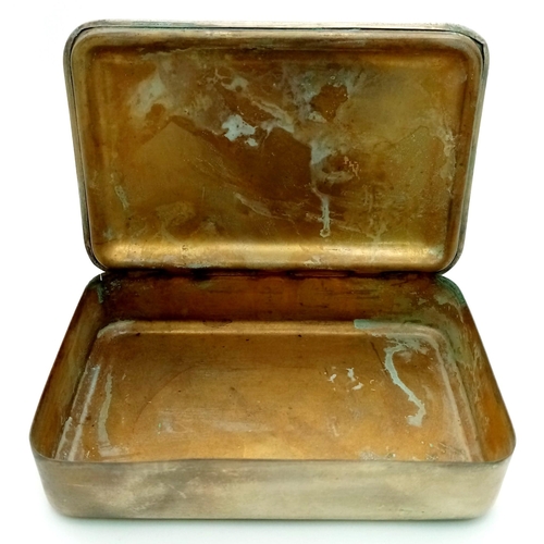 369 - Silver Plated WW1 Princess Mary Gift Tin. (Needs a good clean).