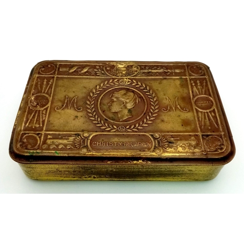 595 - WW1 Princess Mary Xmas Gift Tin.