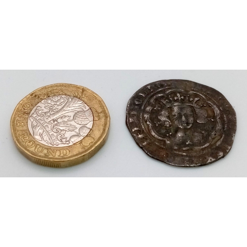 88 - An Edward III Silver Hammered Groat Coin. London mint fourth series. 1351-61. Series G. Please see p... 