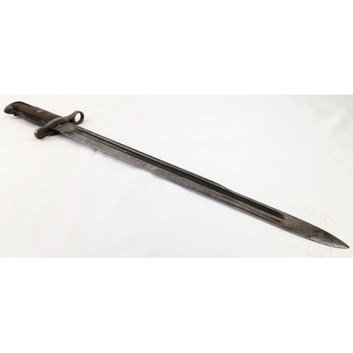 116 - WW1 US 1905 Pattern Springfield Bayonet. Maker: Rock Island Armoury 1907 Dated.