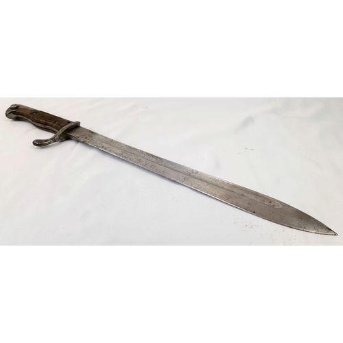 191 - WW1 German 98/05 Pattern Butcher Bayonet Dated 1915. Maker: Pack Ohlinger and Co. Solingon.