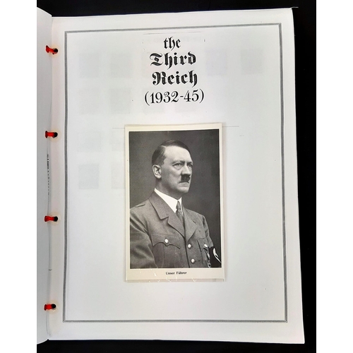 226 - A Very Rare Collection 392 German, Third Reich Stamps Including a black and white Photograph of Hitl... 