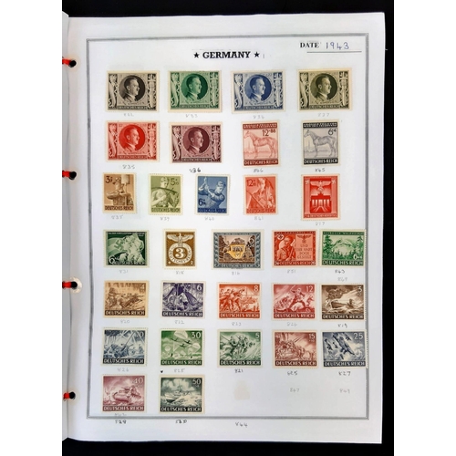 226 - A Very Rare Collection 392 German, Third Reich Stamps Including a black and white Photograph of Hitl... 