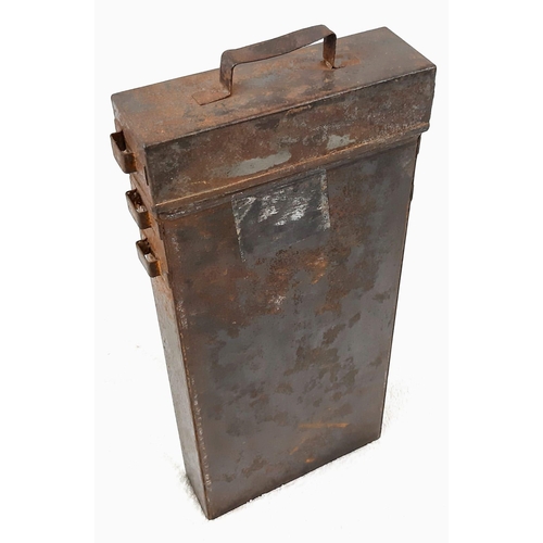 273 - WW1 British Folding Bunker Lantern ½ Candles Only Dated 1916 In Case.