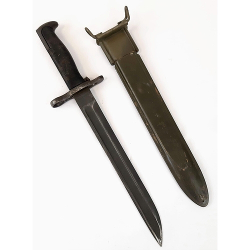 280 - WW2 US M1-E Garand Bayonet. A nice early 1916 dated 1905 pattern bayonet cut down for WW2 use. The v... 