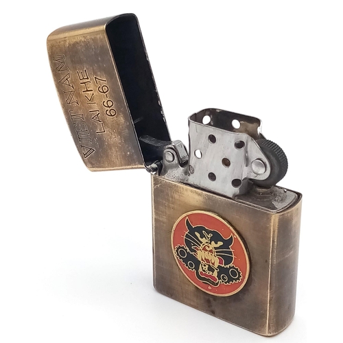 451 - Vietnam War Era 1965 Dated Zippo Lighter “Tank Killer”.