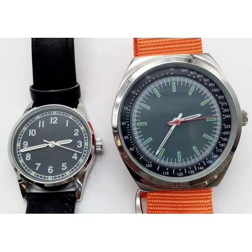 502 - A Collection of 4 Homage Military Watches all working order comprising of 1 x French Navy Watch on O... 