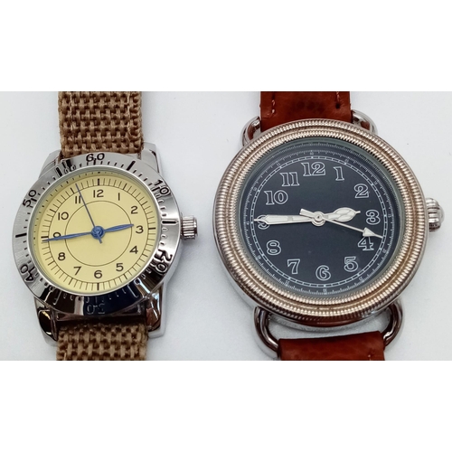 502 - A Collection of 4 Homage Military Watches all working order comprising of 1 x French Navy Watch on O... 