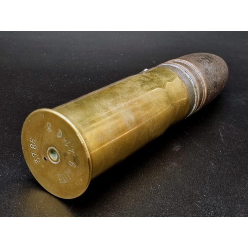 597 - WW1 French 37mm Hotchkiss “Pom Pom” Trench Gun Round made by Pinchard Denys Paris 1916.