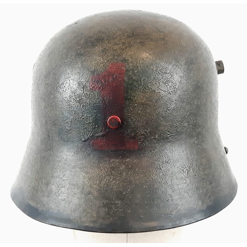 156 - WW1 German 1916 Stahlhelm Helmet with Replacement Liner.