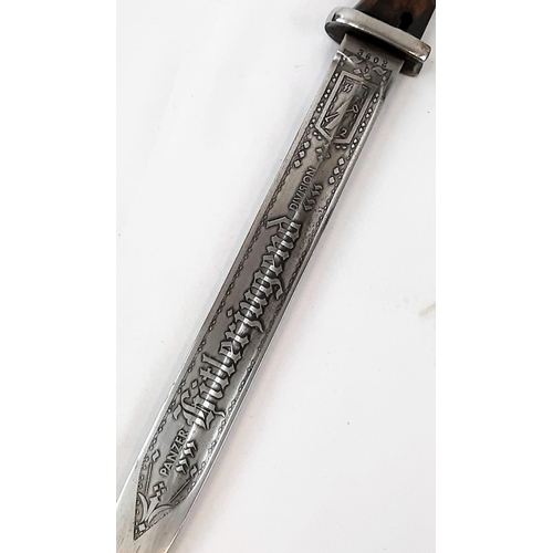 176 - WW2 German 12th SS Panzer Division Hitler Youth Acid Etched Bayonet.