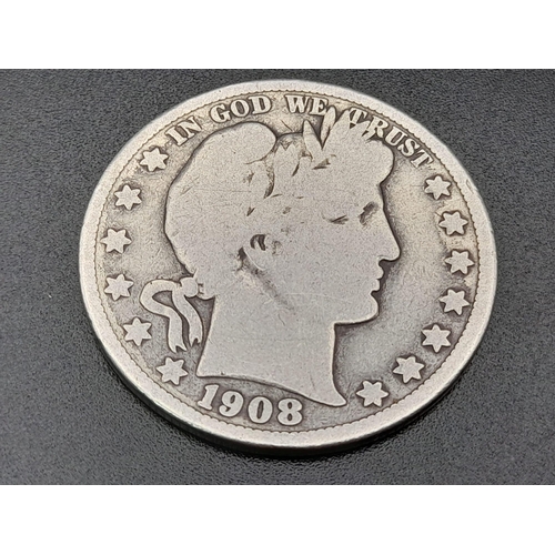 310 - Four American Silver Coins: Two one dollars and two half dollars. Please see photos for conditions.