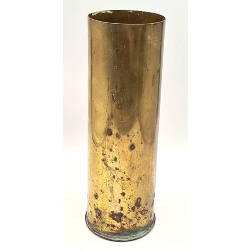 603 - A Brass Royal Artillery Emblem 1945 25 Pounder Mk 2 Artillery Shell 29cm Tall.