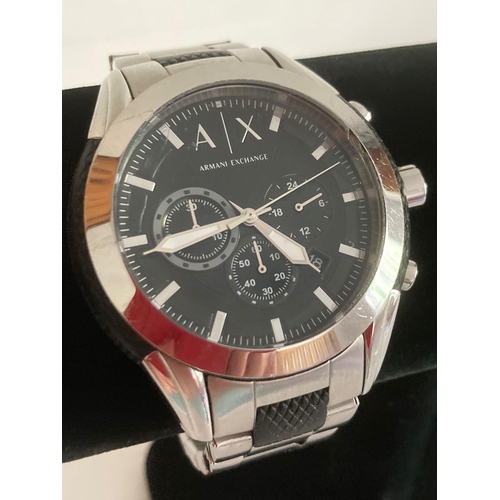 Gentlemans ARMANI EXCHANGE AX 1214 multi dial chronograph wristwatch ...