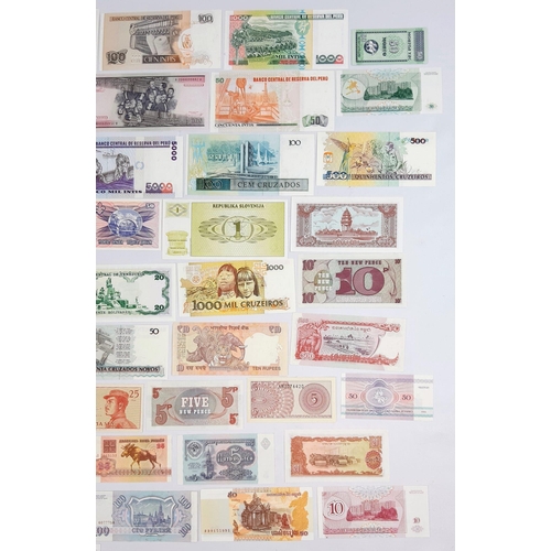 178 - Fifty Mint Condition Different Currency Bank Notes.