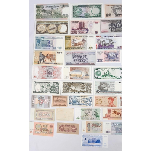 178 - Fifty Mint Condition Different Currency Bank Notes.