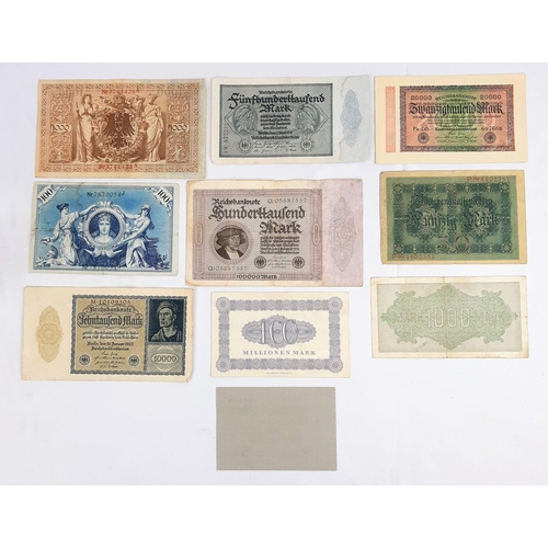 403 - A Lot of Mixed German Bank Notes. Please see photos for conditions.