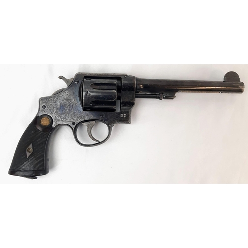 430 - A GENUINE SMITH & WESSON SERVICE REVOLVER (DEACTIVATED) WITH REVOLVING BARREL AND FAMOUS SMITH & WES... 